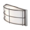 Access Lighting Tyro, Outdoor Wall Mount, Satin Finish, Opal Glass 20373-SAT/OPL